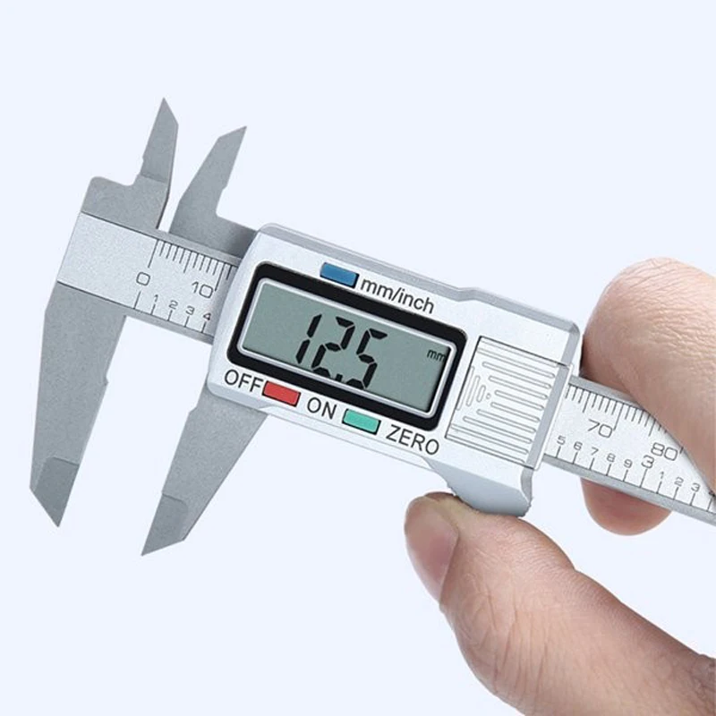 

6 inch 150mm 0.1m Digital Vernier Calipers measure LCD Electronic Carbon Fiber Gauge height Micrometro Strumento