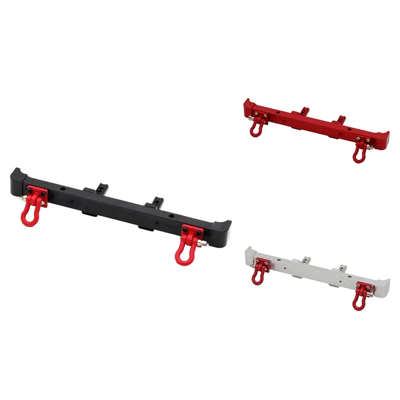 

FBIL-металлический задний бампер с буксировочным крючком для MN128 1/10 обновленные детали для радиоуправляемых автомобилей аксессуары