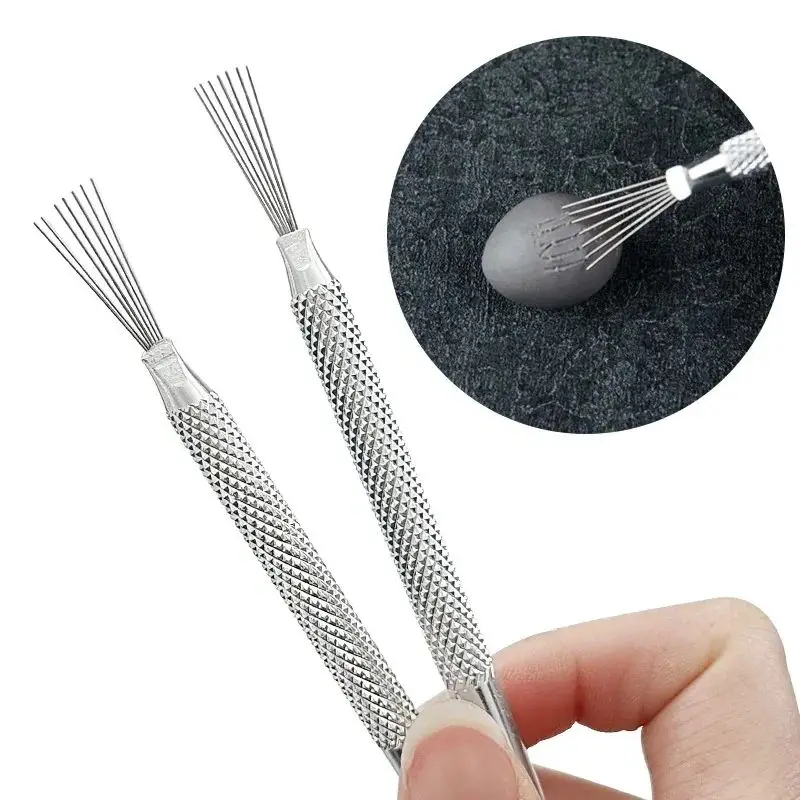 7 Pin Feather Wire Polymer Clay Pottery Sculpting Modeling Texture Tools Accessories