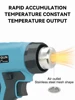Cordless Electric Heat Gun 360W High Power Faster Heating Speed Safety Lock Wide Usage without Battery 3