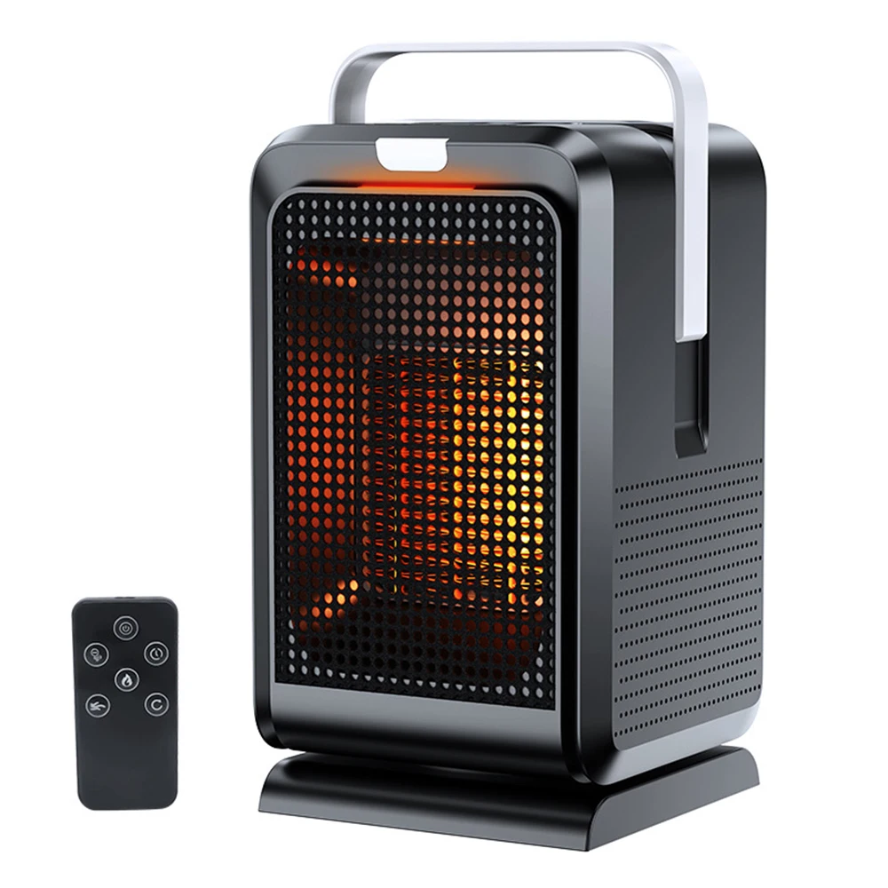 

Portable Space Heater Oscillating Tip-over Overheat Protection Ceramic Electric Heater Timer Remote Control