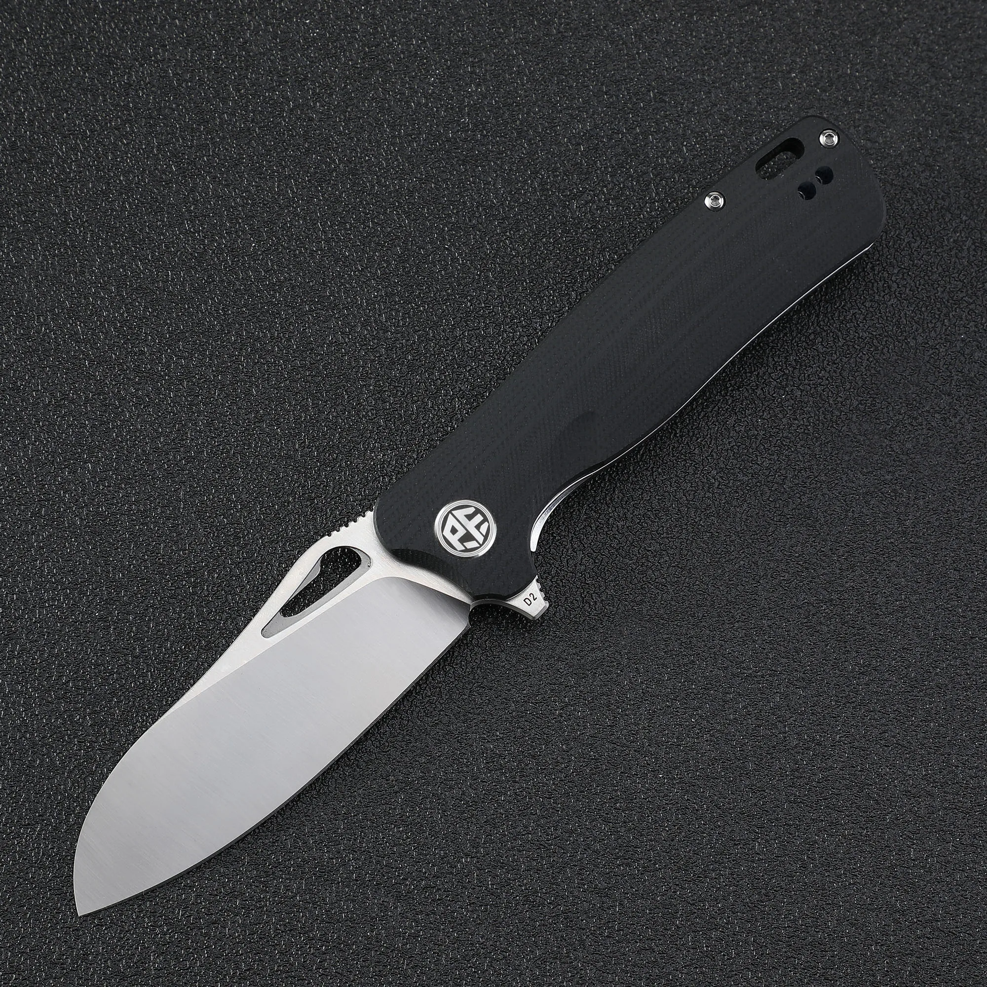 PF868 Petrified fish D2 Steel Folding Knife G10 Handle Ball Steel Bearing Outdoor Mountaineering Camping Survival EDC tool 3