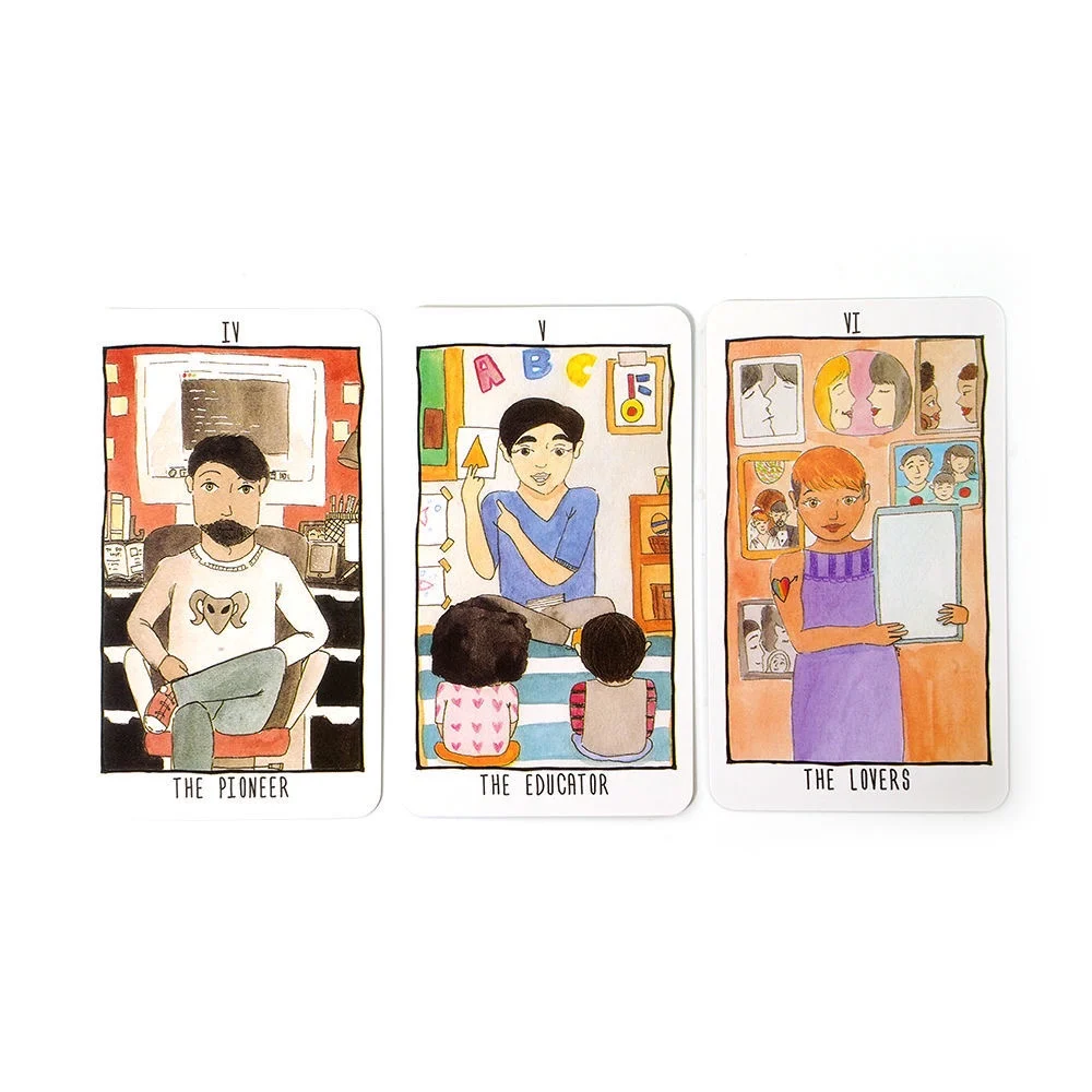 새로운 도착품: 독특한 창의가이들이 만든 타로 게임 카드, 테이블탑 게임, DIY 브랜드 모델 번호 998 수집용 카드