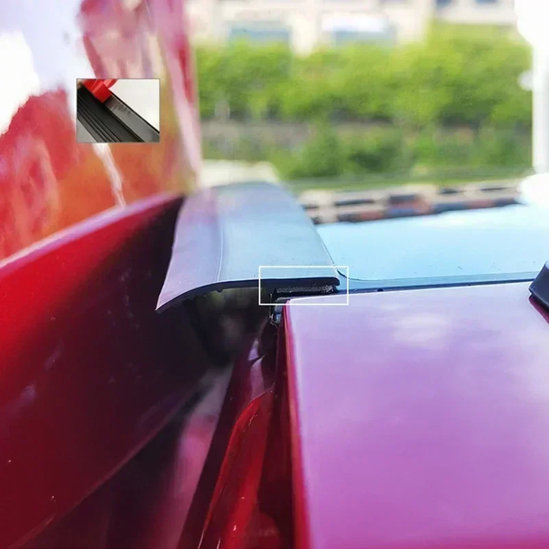 1pc Gap Sealing Strip of Automobile Trunk Lid Rubber Soundproof Windproof Waterproof Environmental Protection Decoration Strip