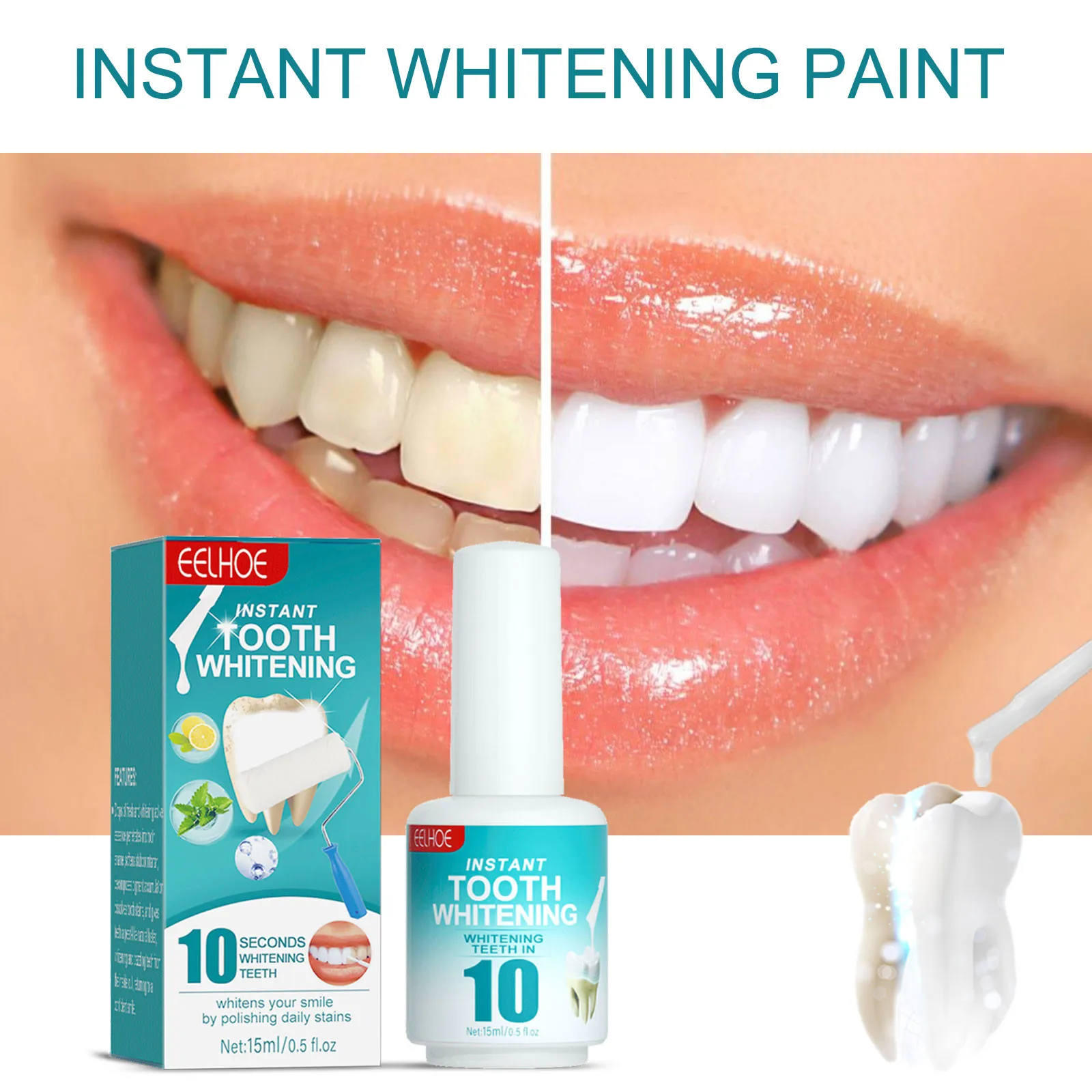 thumbnail image 1 of Tooth Paint Instant Tooth Whitening Paint Instant Whitening Paint For Teeth Teeth Stain Remover To Whiten Teeth Tooth Polish Upt, 1 of 4