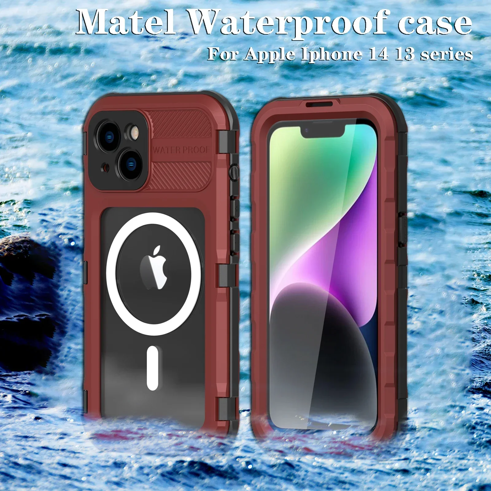 

Водонепроницаемый силиконовый чехол для iPhone 13 14 Pro Max 14 Plus 13