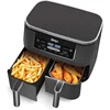 Ninja DZ201 Foodi 6-in-1 2-Basket Air Fryer with DualZone Technology, 8-Quart Capacity, and a Dark Grey Stainless Finish 1
