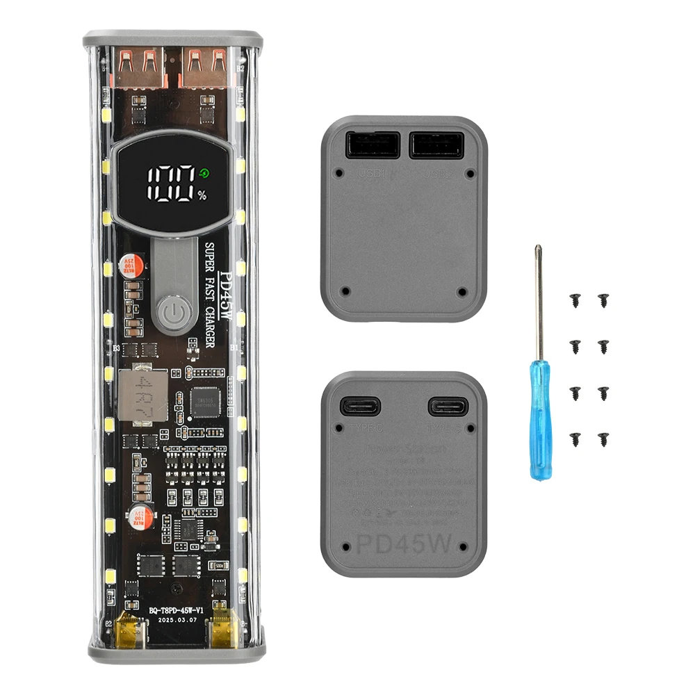 No-Solder 8-Slot 18650 Power With & Overload For Outdoor