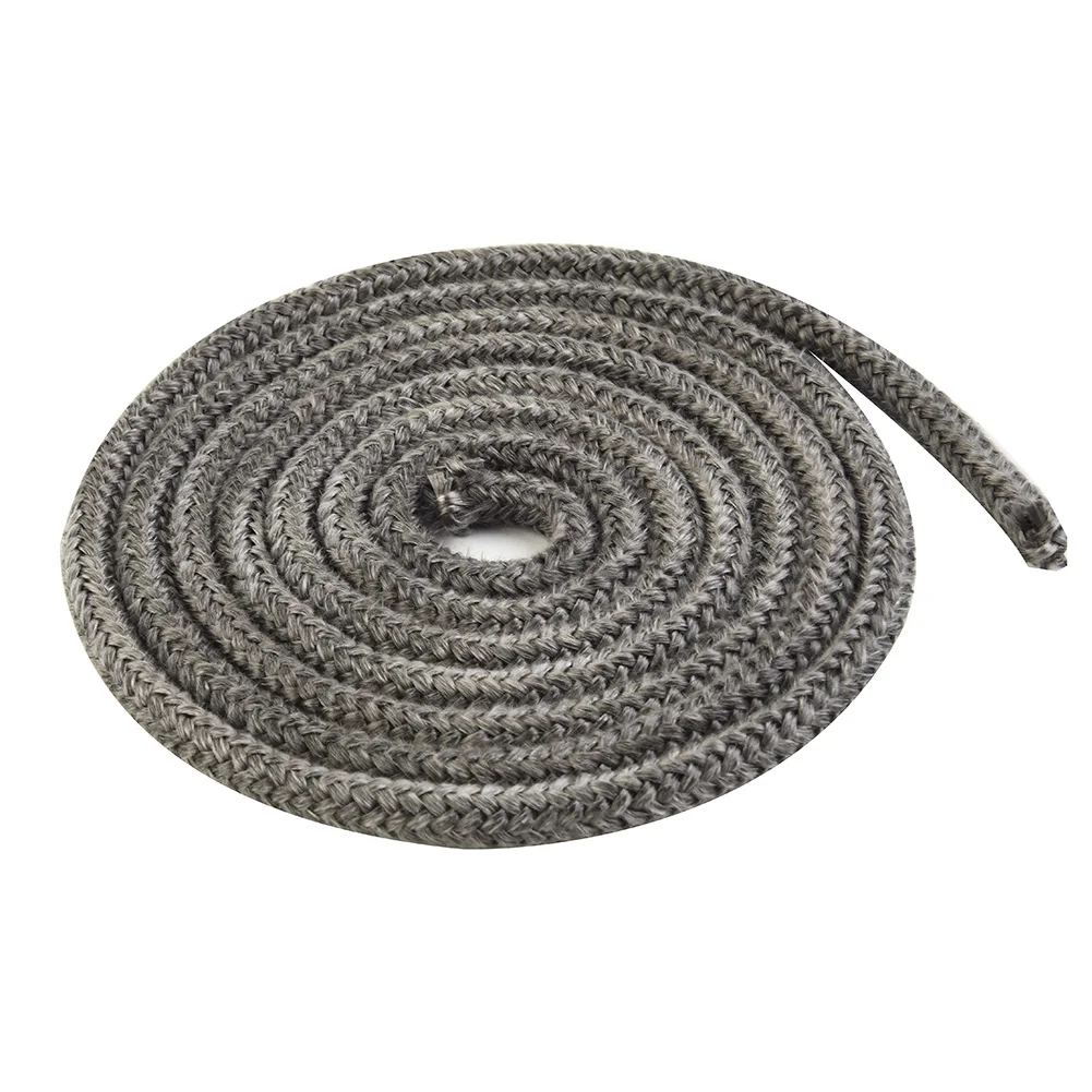 78 Inch/ 2m Fiberglass Rope Seal Wood Burning Stove Door Self-Adhesive Replacement Black Gasket Tape Log Burner Door Seal wood burning stove seal