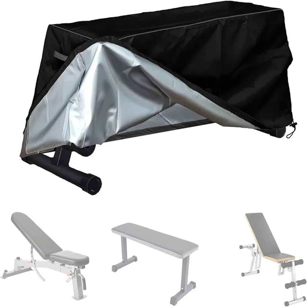 Gym Equipment Protection 152*46*54cm Sit-Up Board Cover Gym Equipment Cover 210D Oxford Cloth Adjustable Security Easy Handling