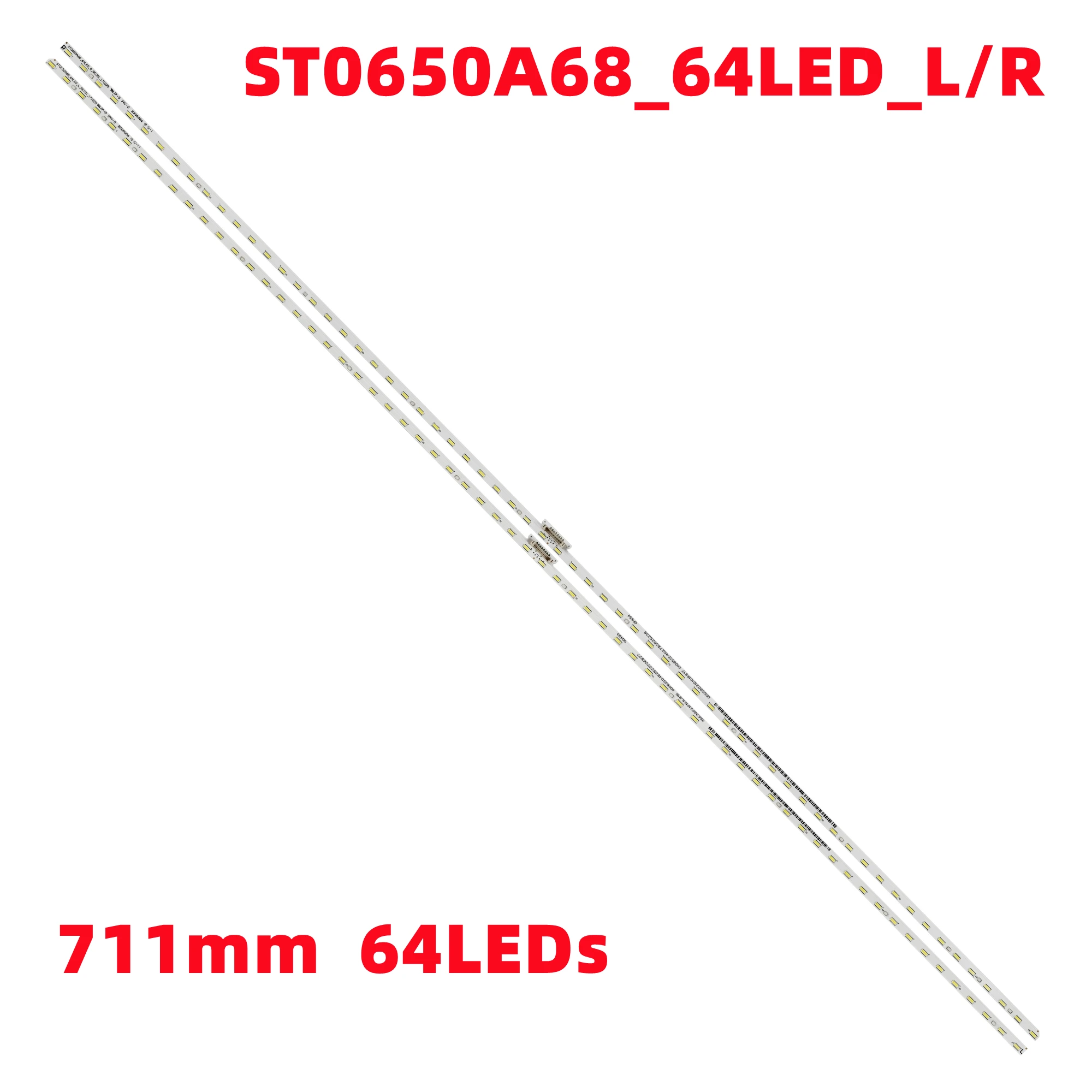 Conjunto tv Led Backlight Tira St0650a68_64led_l r 734.03507.000 Kd65x8500f Kd-65x8566f Kd-65xd8599 Kd-65x8588g Kd-65v8g Peças