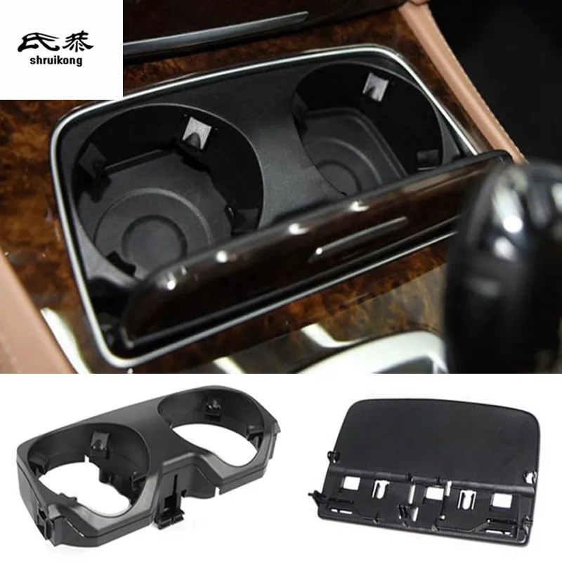 

1Lot ABS Central Control Glass Cup Panel Decoration Cover For BMW 2009-2015 730 740 750 760 F01 F02