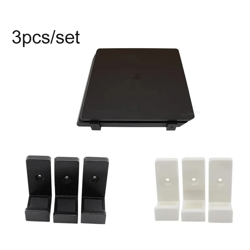 PS4 콘솔 용 Playstation 4 스토리지 스탠드 용 벽걸이 브래킷 홀더 PS4 Pro/Slim 액세서리 용 호스트 랙 후크베이스