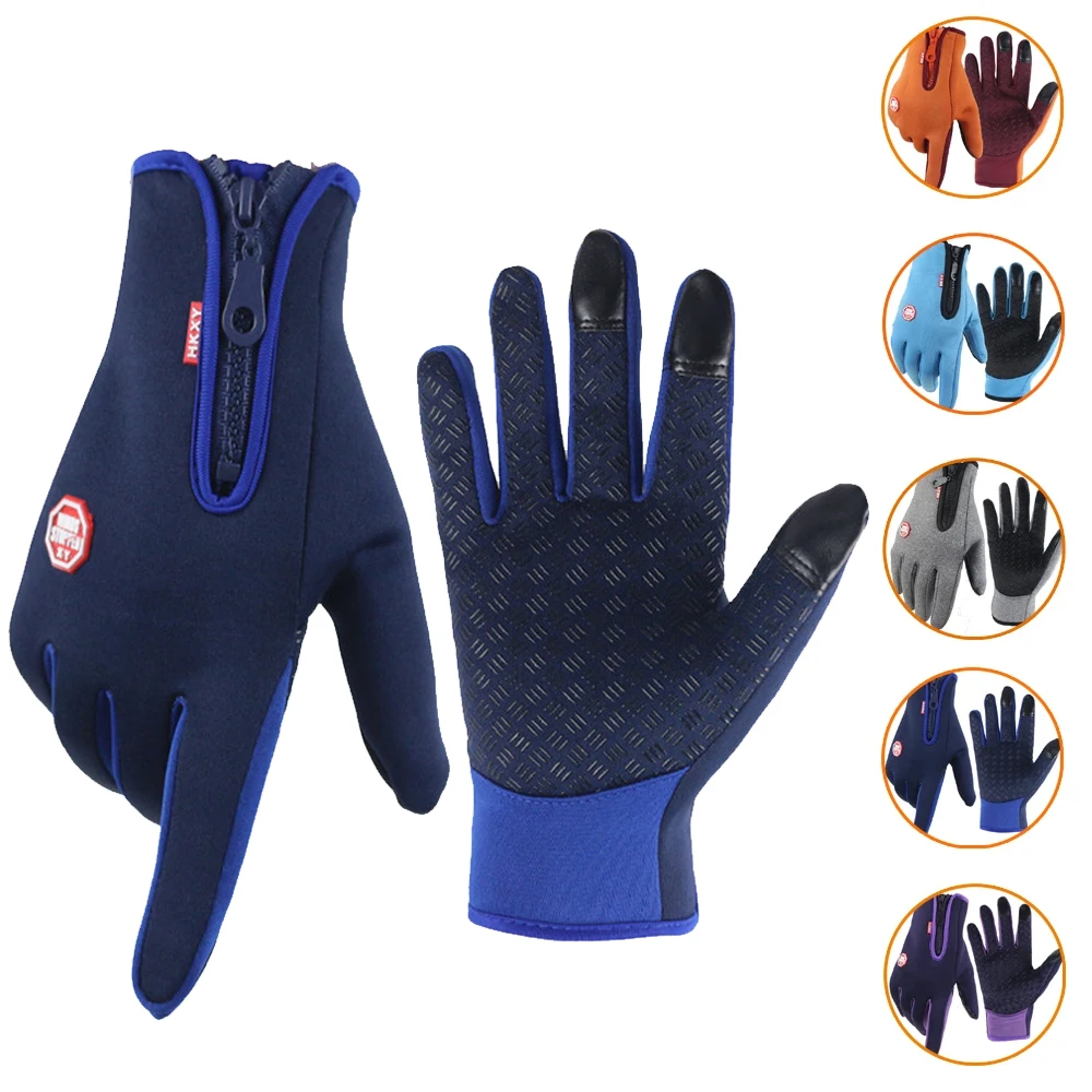 Thermal Winter Gloves For Men Women Touchscreen Warm Outdoor Cycling Driving Motorcycle Gloves Windproof Non-Slip Womens