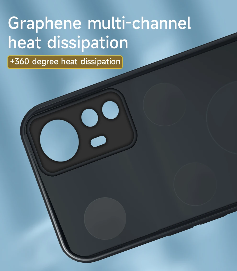 iphone 11 Pro Max phone case Cooling Phone Case For Xiaomi Mi 12X 11 10 12 Pro 11i 11 Ultra Poco F3 F4 GT Graphene Aluminum Alloy Game Heat Dissipation Cover iphone 11 Pro Max  lifeproof case