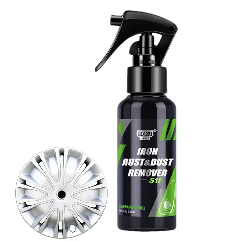 

50/100ML Iron Remover Car Detailing 50/100ML Iron Cleaner Removes Brake Dust Iron Fallout Rust Dust Remover Spray For Paintwork