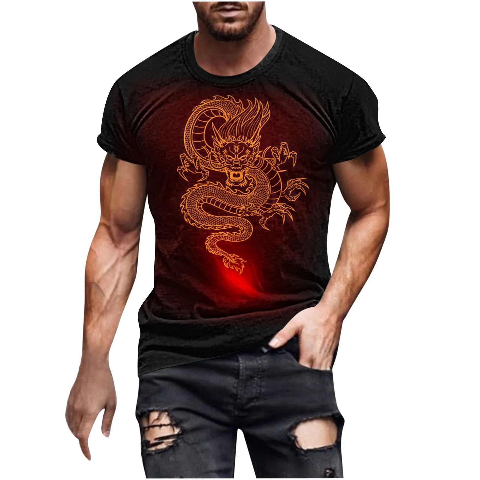 3D  Ʈ ߱ 巡    Ƽ, ߿ ƮϽ , ο ,  XXS-6XL,  2024