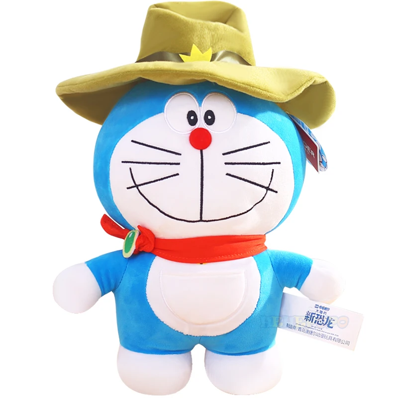 

30cm Cowboy Doraemon Kawaii Plush Toy Stuffed Cartoon Animal Crossing Peluches Grandes Baby Soft Toys Pillow Juguetes Decoration