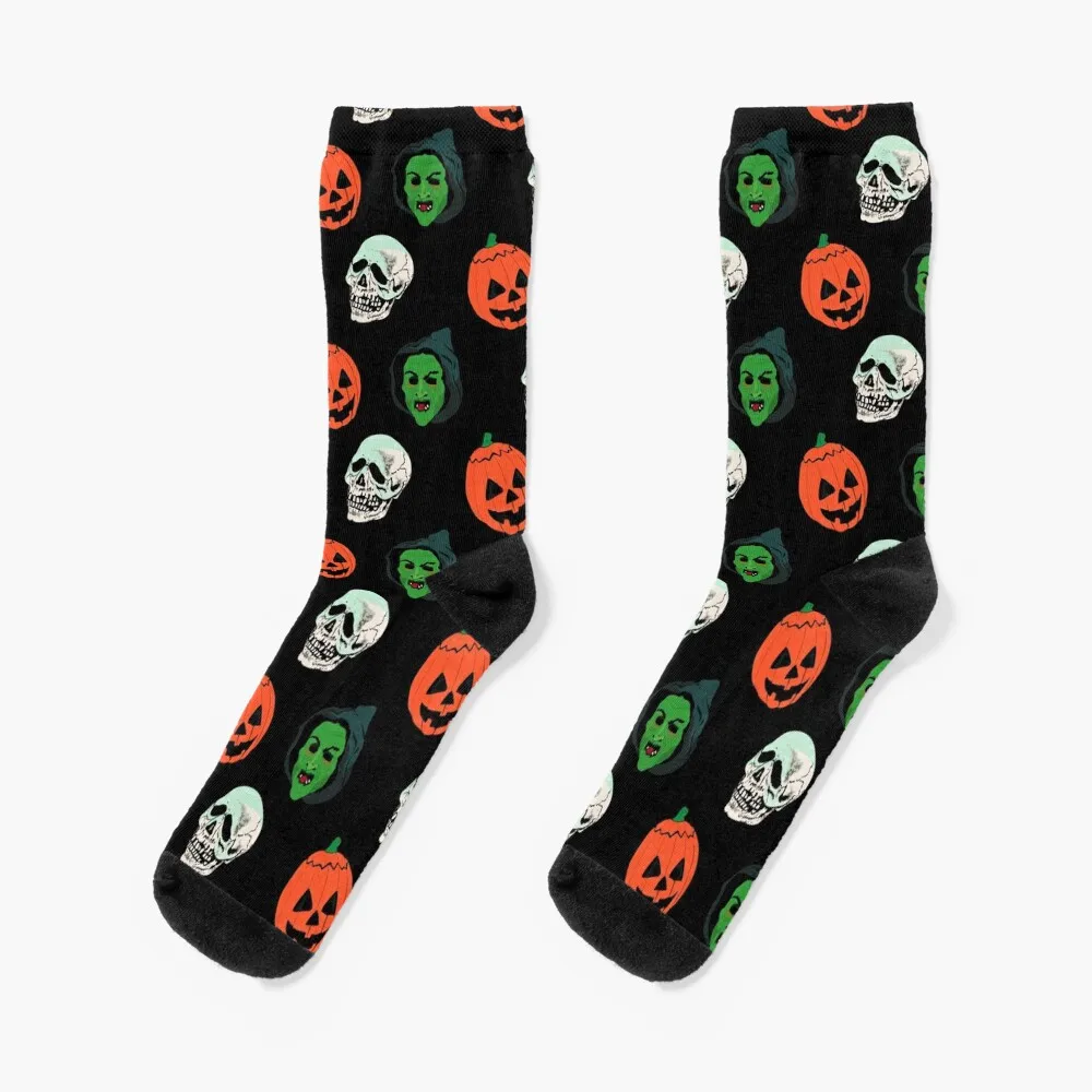 Silver Shamrock Mask Set Socks football moving stockings Socks For Girls Men's