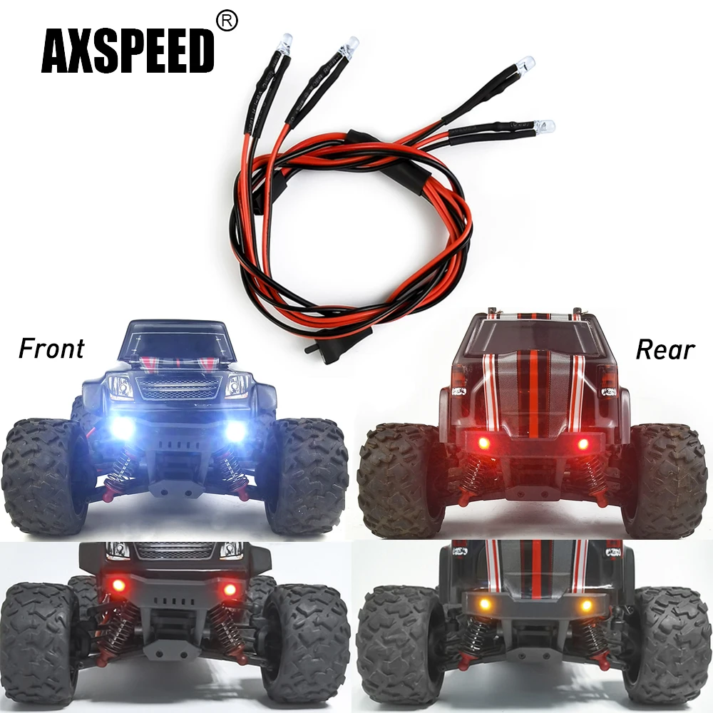AXspeed RC LED anteriore e posteriore 1/18 set fanali posteriori per TRX4-M TRX4M Crawler Car