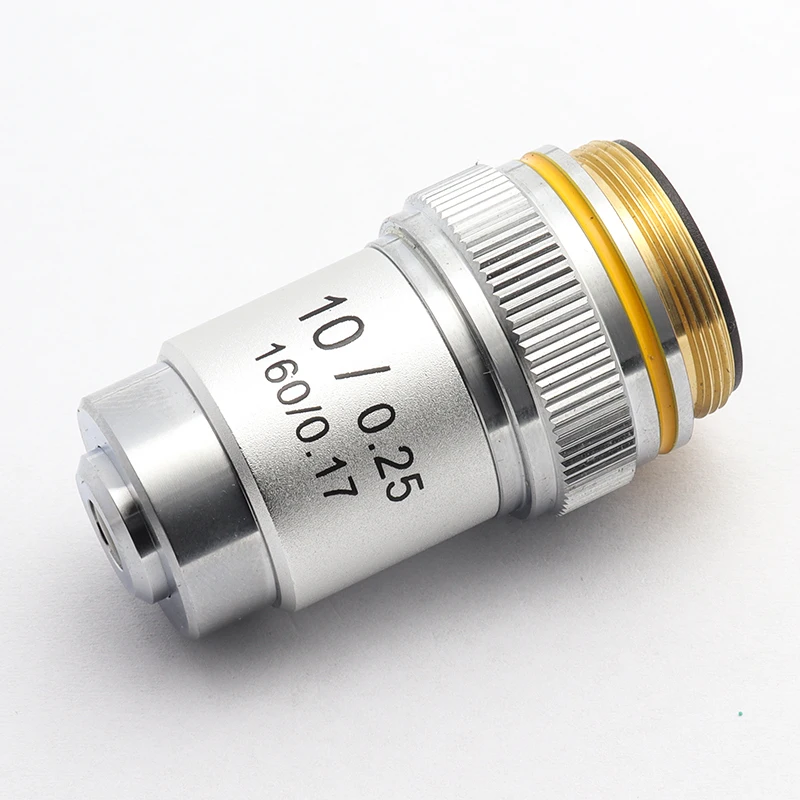 Biological Microscopes Achromatic Objective Lens 100X (oil)  4X 10X 20X 40X 60X 195mm Conjugate Distance Universal RMS thread 2