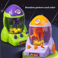 Space Rocket Crawler, Ball Pincer, Egg Twister, Claw Machine Table Game Fun Challenge Mini Arcade Game for Kids Christmas Gift 1