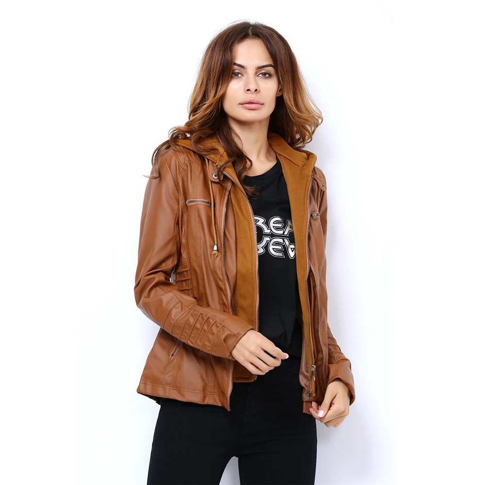 Spring Autumn Leather Jackets For Women Tops Coat Casaco Feminino Female Motorcycle Basic Jacket Punk Bomber Outerwear Clothes tops jeans denim top 4xl blazer fashion feminino diamonds plus size feminino ladies casaco casaco women jacket jacket coat slim