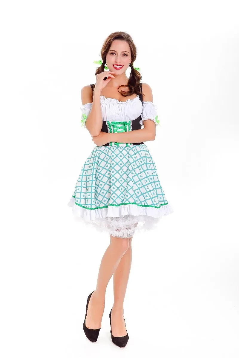 

Oktoberfest Costume German Bavarian Wench Maid Beer Girl Uniforms Cosplay Fancy Party Dress