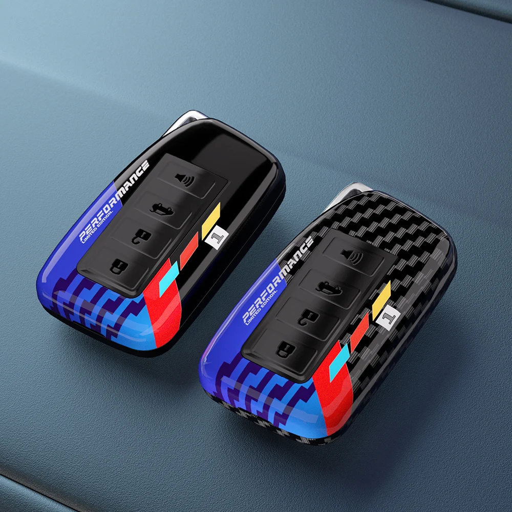 Premium ABS Carbon Car Key Case Cover