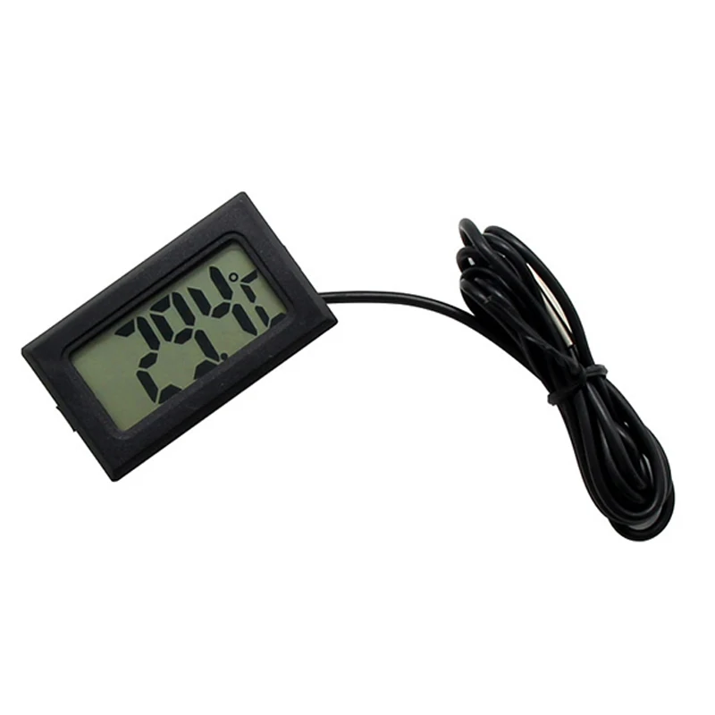 steering wheel position sensor Mini Digital Thermometer Hygrometer with Probe LCD Gauge Display Tool for Car Refrigerator Aquarium Indoor Monitoring Torque Sensor Vehicle Sensors