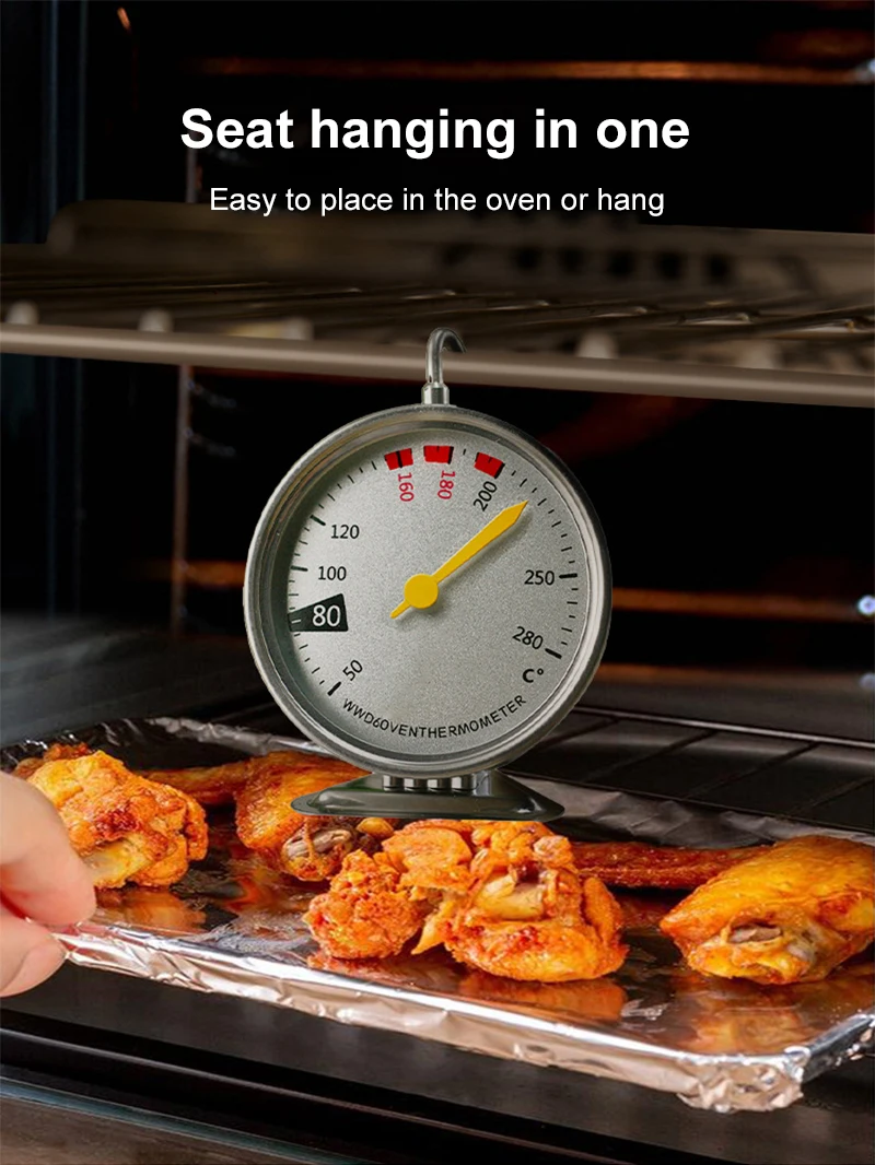 Description Picture 2 of itemOven Thermometers Temperature Meter Stainless Steel Oven Cooker Temperature Gauge For Household Food Baking Kitchen Accessories
