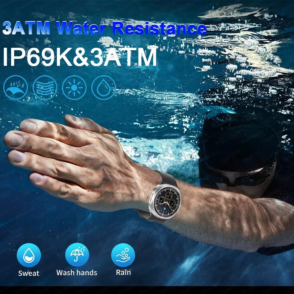 2025 Watch 8 Ultra Classic Original SmartWatch Men AMOLED Display GPS Navigation NFC 3ATM Waterproof Swim Sport track Smartwatch