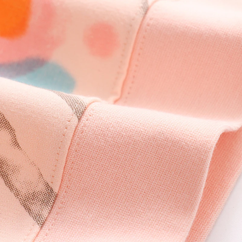 Pink Girls Clothes Animal Giraffe Prints Kids Girls Sweatshirt Cotton Casual Children Shirts for Kids Toddler Tops