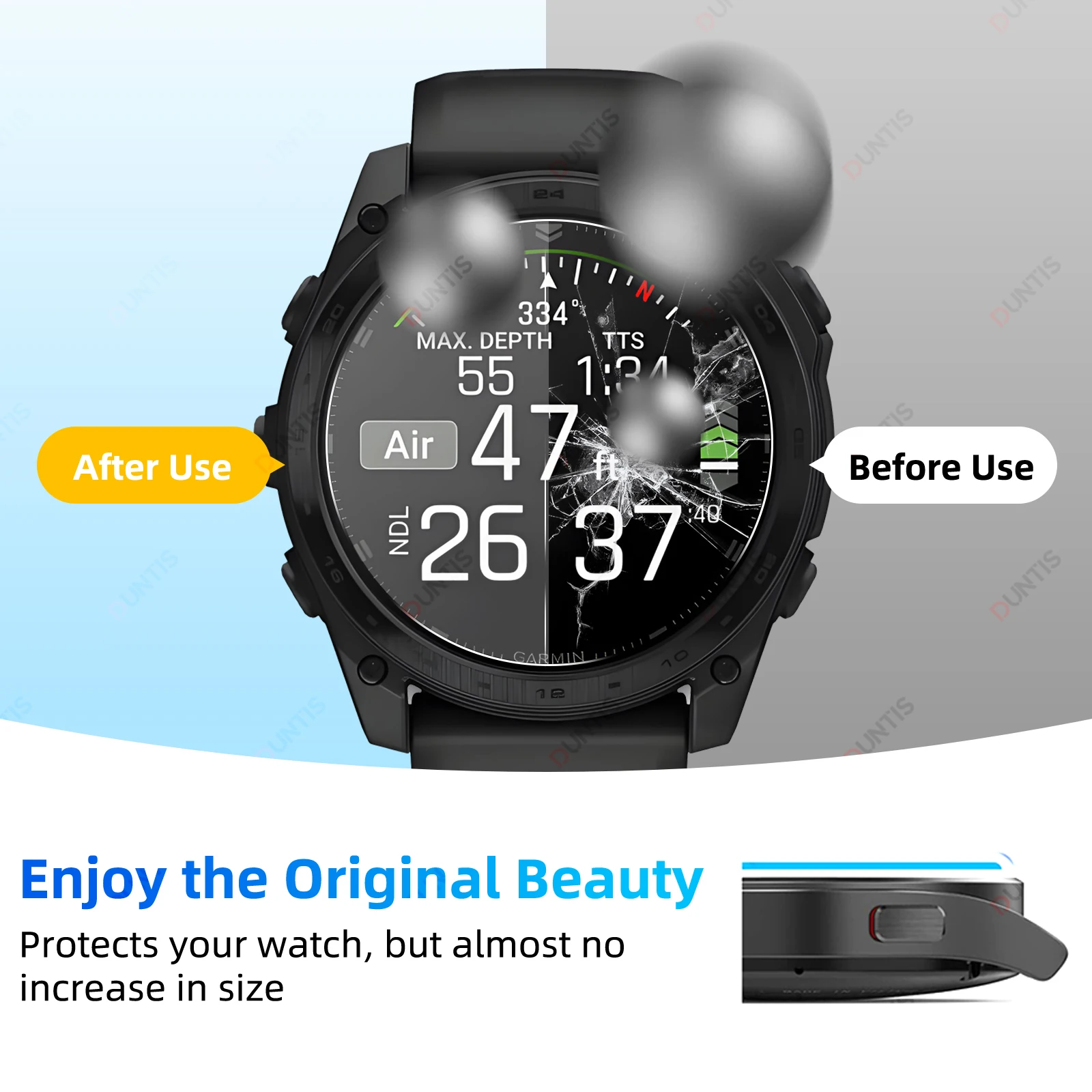 Premium Tempered Glass Screen Protector for Smartwatch - Ultra Durable and Scratch Resistant