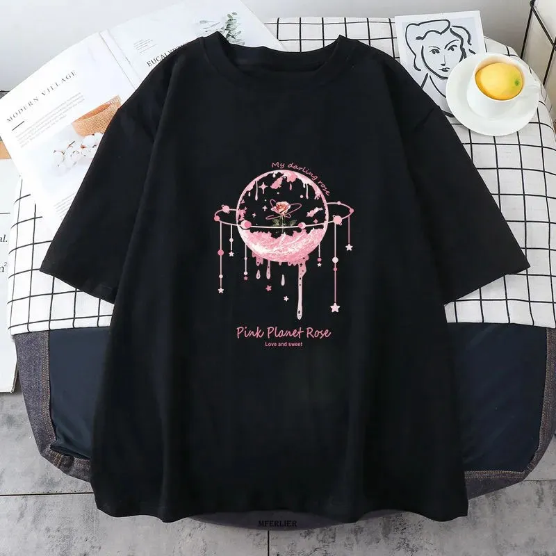 

Large Size 6XL 150kg Summer Cotton T-shirt Short Sleeve tee shirt korean fashion Tops