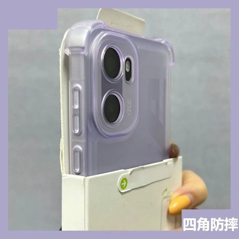 Cool Summer Ice Mist Protector Flexible Phone Case - Stylish Point Square Silicone Back Cover