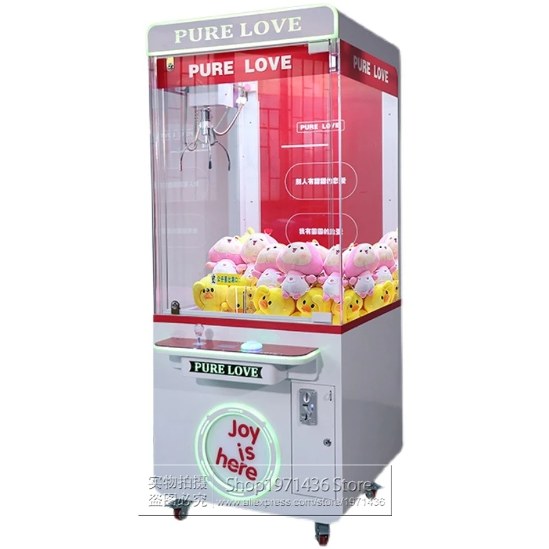 Pure Love Claw Cranes Plush Toy Dolls Prize Gift Machine Adults Kids Amusement Arcade Vending Coin Operated Grabber Game Machine mini claw crane machine candy toy grabber catcher carnival charge play mall 110v 220v