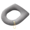 Winter Warm Toilet Seat Cover Mat Bathroom Toilet Pad Cushion with Handle Thicker Soft Washable Closestool Warmer Accessories 6