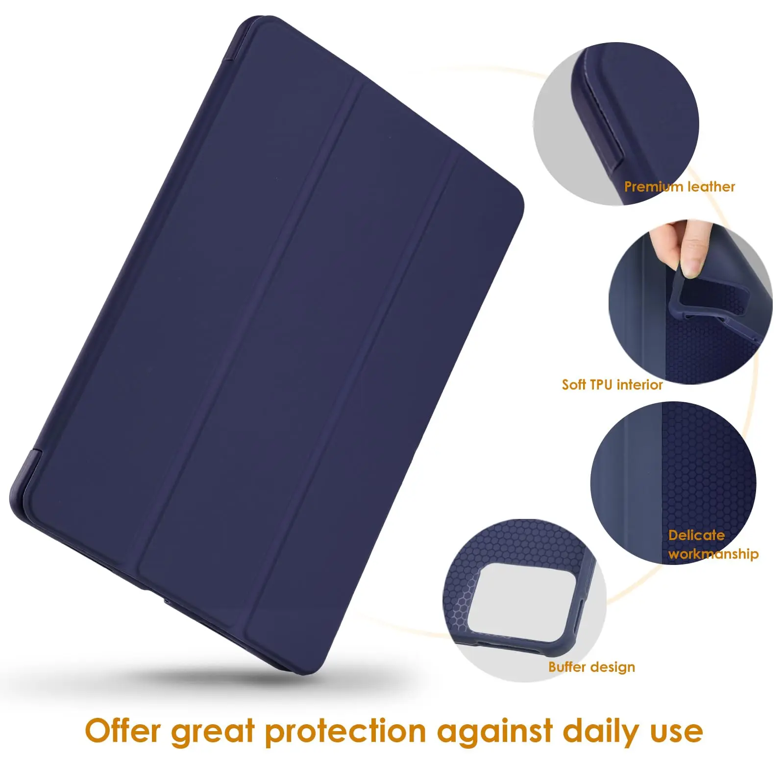 Sleek Lightweight 11-inch Tablet Case with Auto Sleep/Wake & Anti-Drop Protection