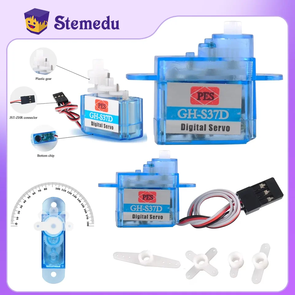 Micro 3.7g Servo GH-S37D Mini Servo Numérique Pour Contrôler L'aéromodélisme Avion Direction De Vol RC Avion Hélicoptère Bateau 26