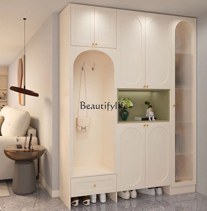 Entrance Stool Integrated Home Doorway High Cabinet Storage Home to Top Clothing Cabinet