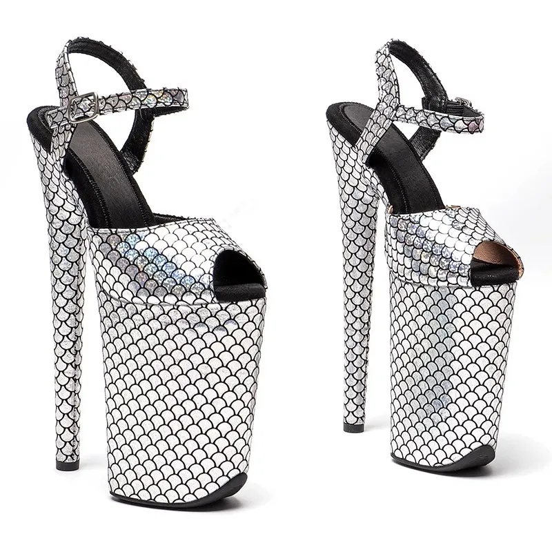 

Босоножки из ПУ кожи, на высоком каблуке, 23 см/9 дюймов