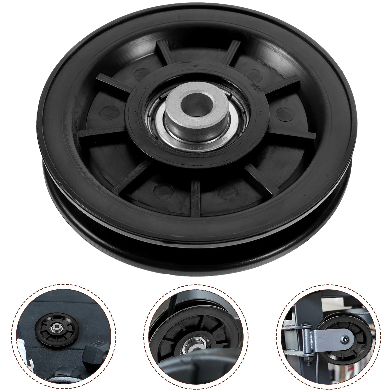 

Pulley Portable Wheel Fitness Gym Accessory Equipment Cable Accessories Replaceable Pulleys Major Exercise