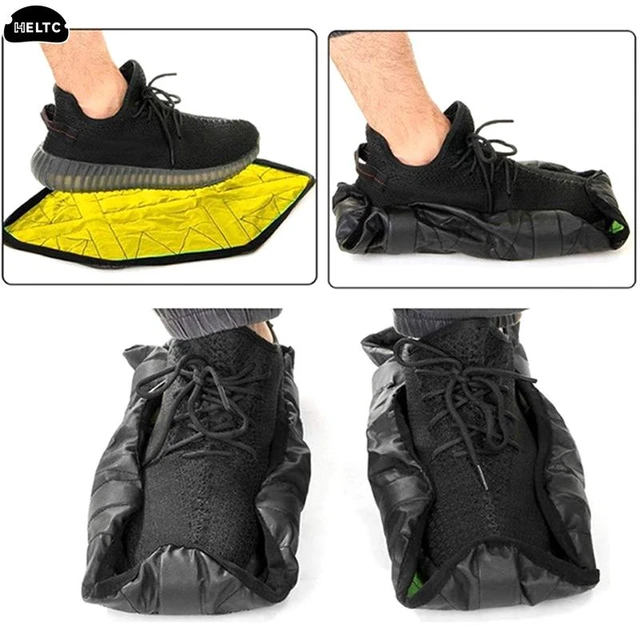 Couvre-chaussures mains libres imperméables, chaussette automatique,  protège-chaussures réutilisables, protège-tapis, housses anti-poussière -  AliExpress