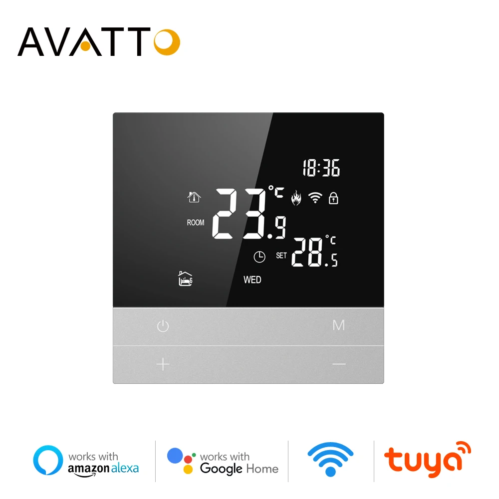 Avatto Tuya Wifi Thermostat For The Floor,smart Home Heating Digital ...