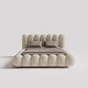 Cute Large Bed Comfortable Salon Lazy Sleeping Lounge Clear Sun Cream Hotel Wooden Bed Italian Beliche Lounge Suite Furniture 6
