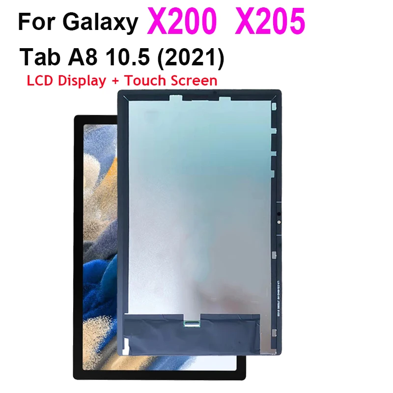 LCD 터치 스크린 디지타이저 센서 어셈블리, 10.5 인치 LCD 디스플레이, 갤럭시 탭 A8 10.5 2021 SM-X200 X200 X205