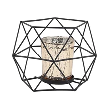  3D Geometric Polished Tealight Candle Holder Table Top Centerpieces Weddings Event Party Decor Wall Hanging Candleholder Case 