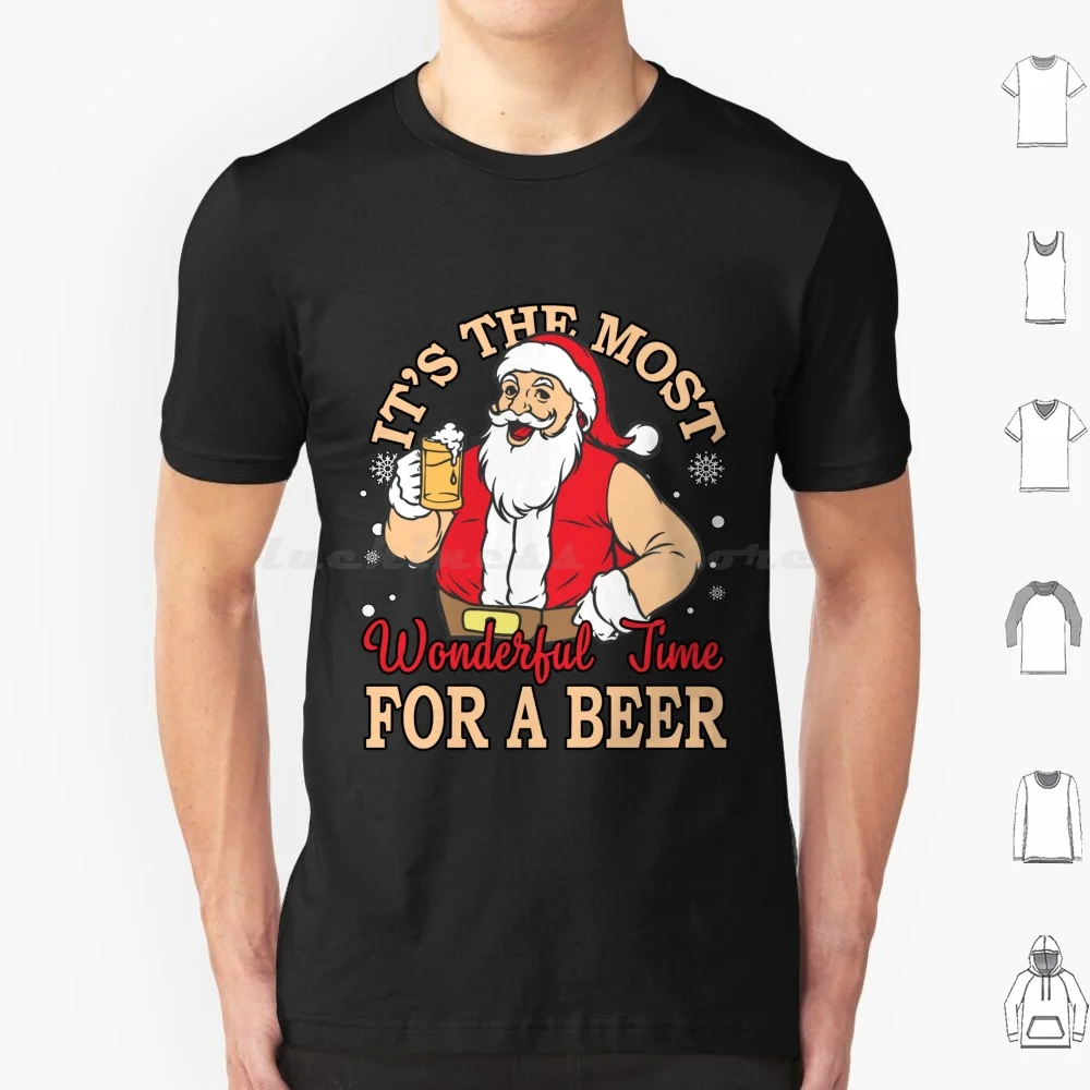È Il Momento Più Meraviglioso Per Una Birra-Natale, È Il Momento Più Meraviglioso Per Una Birra Idea Regalo Maglietta Cotone Uomo Donna
