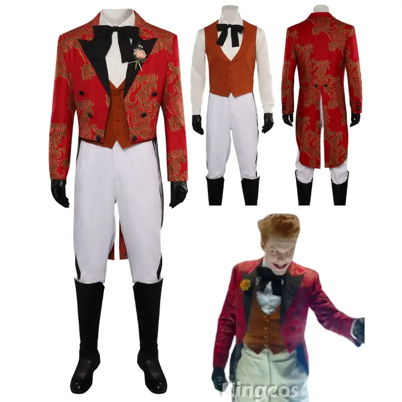 

Jerome Valeska Cosplay Costume Fantasia TV Gotham Super Villain Role Playing Disguise Adult Men Halloween Carnival Party Clothes